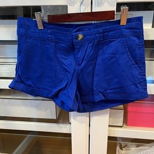 Royal blue shorts
